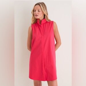 NEW Tuckernuck Poppy Red Sleeveless Charlie Dress Size Medium Shirt Dress